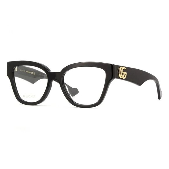 NEW GUCCI EYEGLASSES BLACK CAT EYE WOMEN EYEWEAR GUCCI - Picture 1 of 3